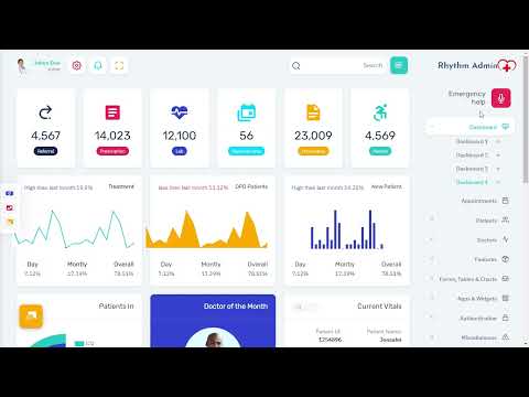 Medical Dashboard Bootstrap 5 Admin Template with RTL Light Theme