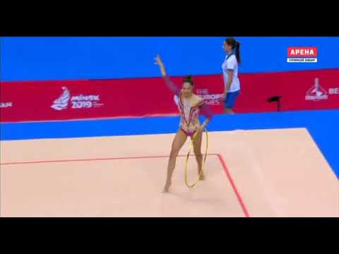Alexandra Agiurgiuculese hoop final European Games Minsk 2019