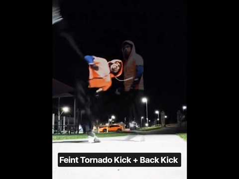 Feint Tornado Kick + Back Kick 🤜🏻👊🏻🇹🇱 #martialarts #exercise