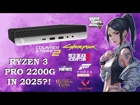 GAMING on an RYZEN 3 PRO 2200G in 2025?! [ HP Elitedesk 705 G5 MINI PC ]