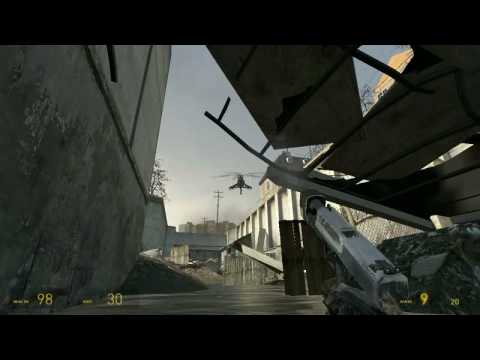 Half Life 2 - Helicopter Fight Youtube HD Test Video