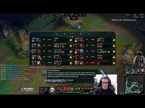 TSM Bjergsen Katarina vs FIzz mid Pre Season 8 Full HD