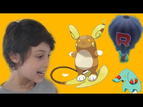 Peguei um alola raichu no Pokémon GO!!!