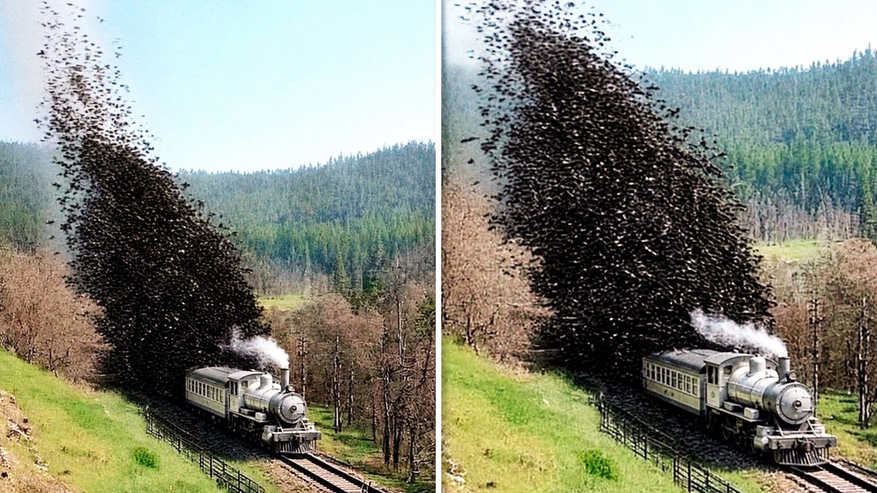 Unglaubliche Eisenbahnmomente vor der Kamera festgehalten
