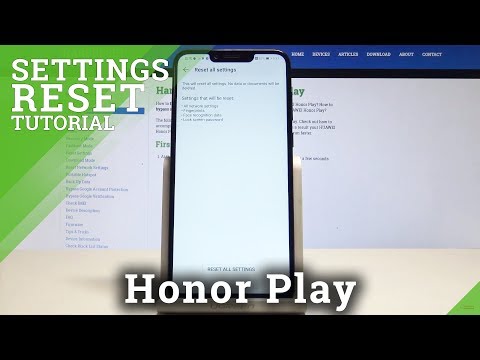 How to Reset Settings on Honor Play - Restore Default Settings