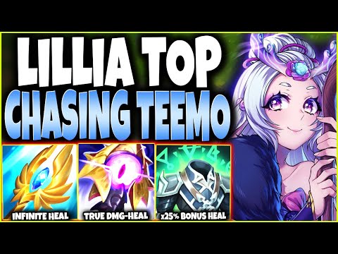 TEEMO and KHA Had personal problems with my MAX HEAL LILLIA TOP BUILD ~ LoL Top Lillia s12 Gameplay