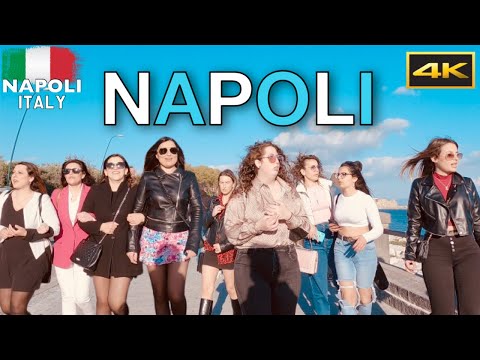 NAPOLI 🍕 2022 Lungomare | Rotonda Diaz to Piazza Vittoria Walking Tour |Naples, Italy |4k UHD