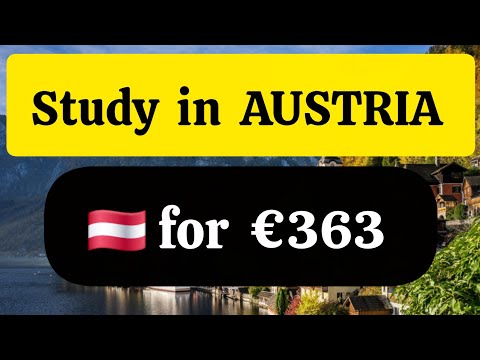 Study in Austria with Less Than €400 Fees | Step-by-Step Guide for African & Asian Students