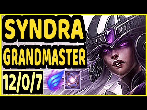 LVSYAN (SYNDRA) - 12/0/7 KDA MID GAMEPLAY - EUW Ranked GRANDMASTER