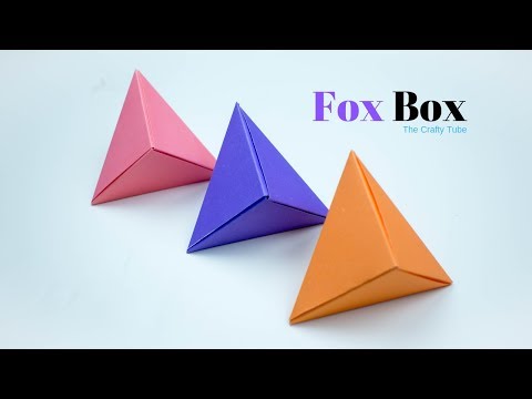 Origami Fox Box - How To Make Origami Fox Box - DIY