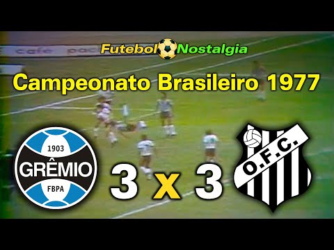 Grêmio 3 x 3 Operário-CG - 27-11-1977 ( Campeonato Brasileiro )