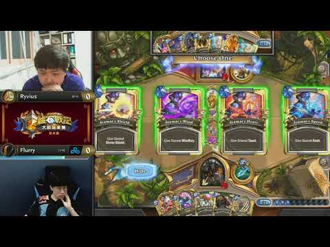 Ryvius vs Flurry || 《爐石戰記》大師職業賽 亞太區 第二季 - W1D3