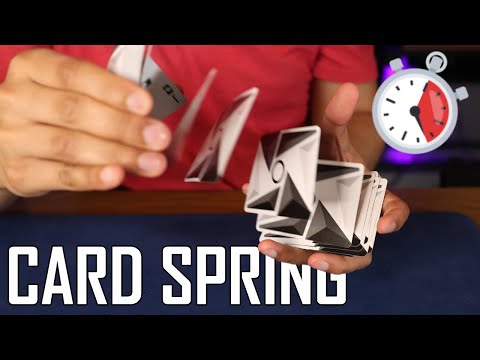 How Many CARD SPRINGs in 60 SECONDS?!