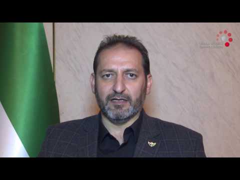 كلمة العقيد فاتح حسون من جنيف للشعب السوري للحديث عن التطورات التي توصل إليها مؤتمر جنيف بالنسبة لأوضاع سوريا وإسقاط نظام الأسد