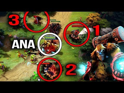 Ana Earthshaker 1v3 Gank Me More PLEASE! Epic 9K Plays - Dota 2