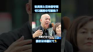 衆院選2026！社民党と日本保守党は存続の危機！？ゼロ議席の可能性も…