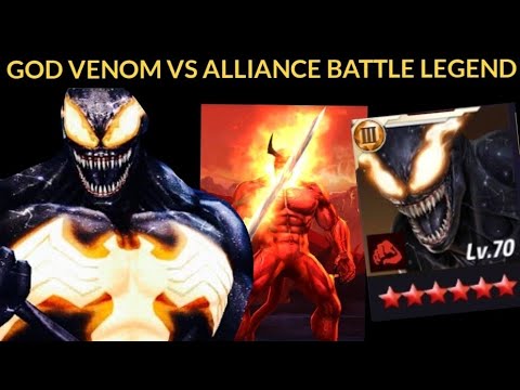TIER 3 GOD VENOM VS ALLIANCE BATTLE LEGEND - Marvel Future Fight