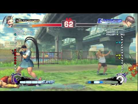 JUNZ_E1 (Ibuki) Vs SuperVegeta82 (Guy) SSF4 AE Ranked Matches - PSN
