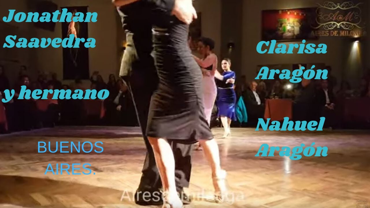 Julio y Jonathan Saavedra, Nahuel y Clarisa Aragón. Tango show en Salón Canning