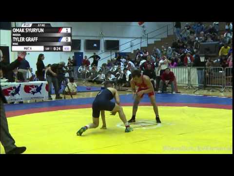 57 KG Gold - Omak Syuryun (Russia) vs. Tyler Graff (NYAC)