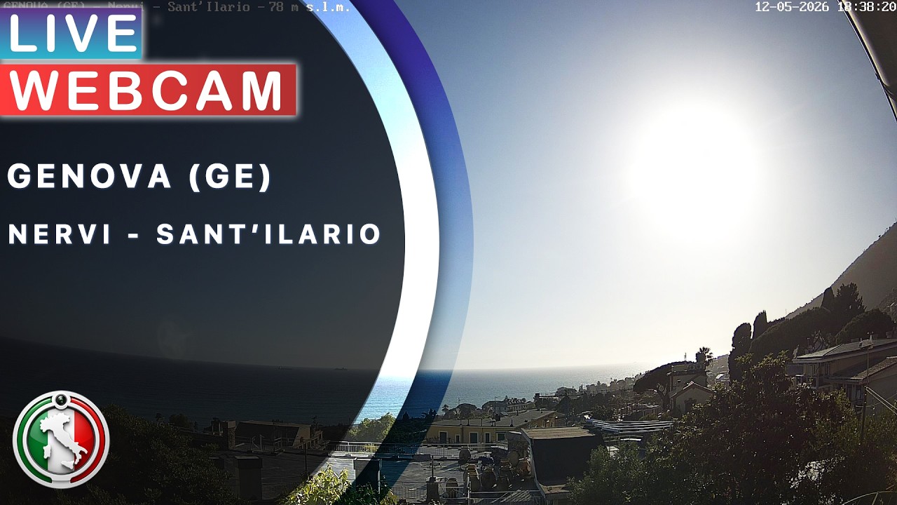 Live webcam view of Panorama de Sant'Ilario sobre el golfo