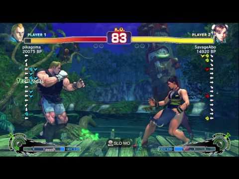 pikagoma [Abel] vs SavageAbo [Chun] SSF4 Japanese Online Ranked Matches - TRUE-HD