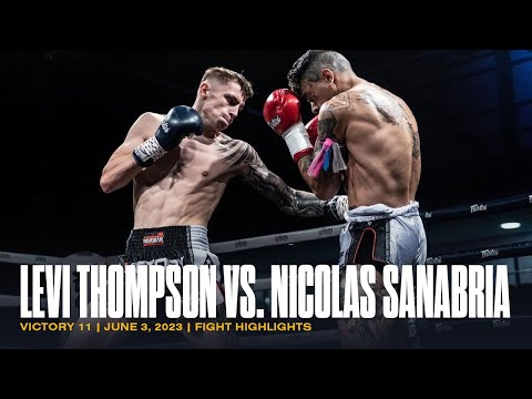 HEAVY SHOTS 💣 Levi Thompson vs Nicolas Sanabria | Fight Highlights | VICTORY 11