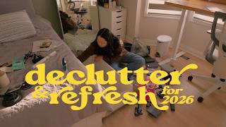 let’s do an end of year declutter & bedroom refresh for 2026 | ft. branch aire chair