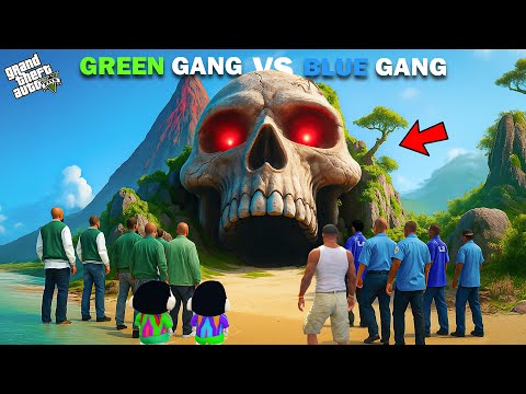Franklin Blue Gang Vs Shinchan Green Gang Adventure Challenge In GTA 5!