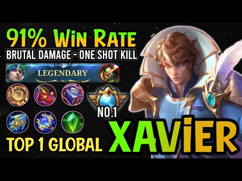 Supreme 1 Xavier!! 91% Win Rate - Top 1 Global Xavier Best Build 2022 - Mobile Legends