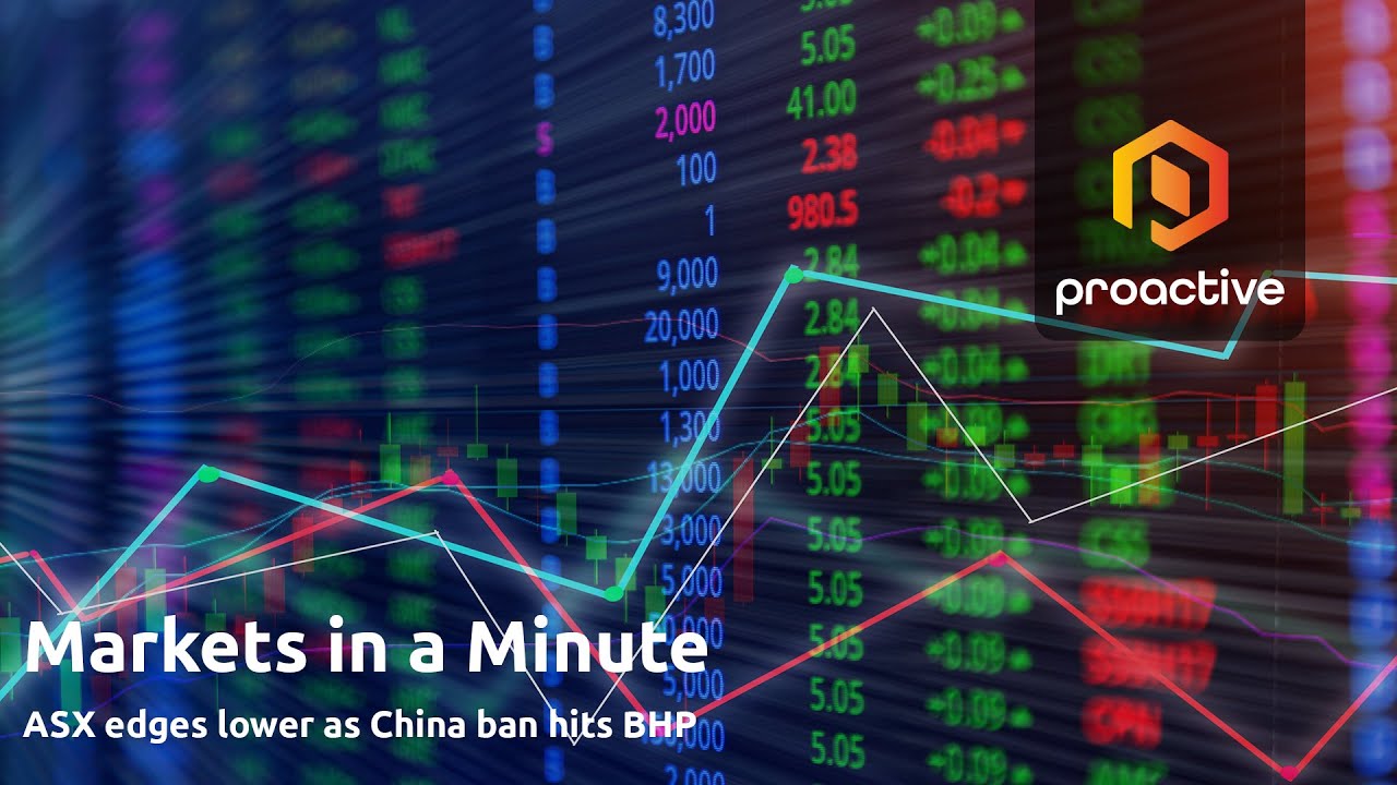 Markets in a Minute: ASX edges lower as China ban hits BHP