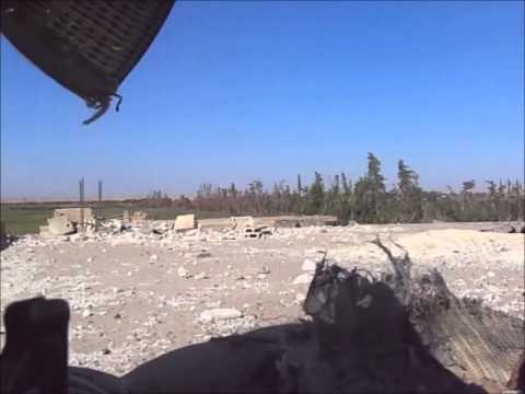 مرابطة لواء الشهيد رفيق الحريري على إحدى جبهات ريف البوكمال