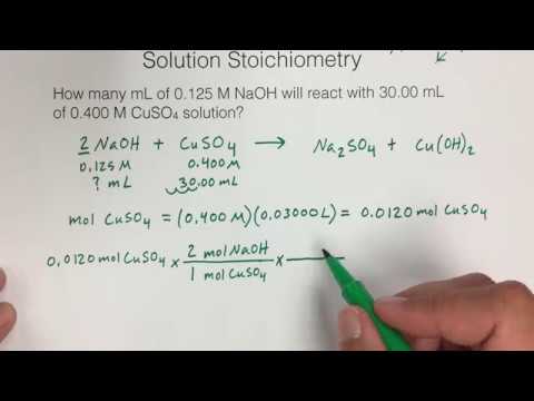 Solution Stoichiometry