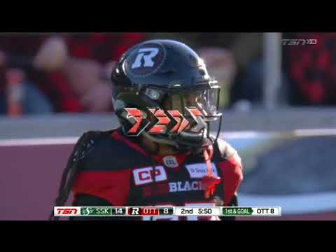 November 12, 2017 - Kevin Glenn 44 yard pass to Bakari Grant