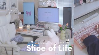 newｷｰﾎﾞｰﾄﾞ&ｽﾏﾎｹｰｽが届いた📦🎀 モチベ上げつつ仕事を頑張るﾌﾘｰﾗﾝｽの日常vlog👩🏻‍💻♡| KIIBOOM, CASETiFY