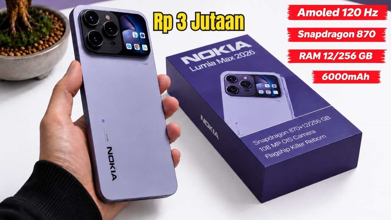 RAJA HP MULAI BANGKIT‼️NOKIA LUMIA MAX 2026, HP 3 JUTAAN YANG SIAP OBRAK ABRIK PASAR!
