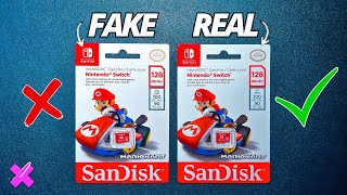 Recognise a Sandisk Nintendo Switch Fake SD Card!