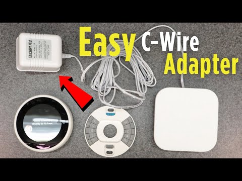 Universal 24v Common C Wire AC Adapter - INSTALL Google NEST & Amazon Smart Thermostat
