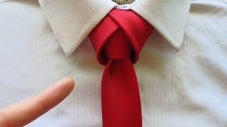 How to tie a tie - Tulip necktie knot tutorial