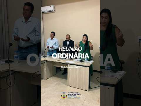 REUNIÃO ORDINÁRIA 19/02/2026 | Câmara Municipal de Santo Antônio do Retiro-MG