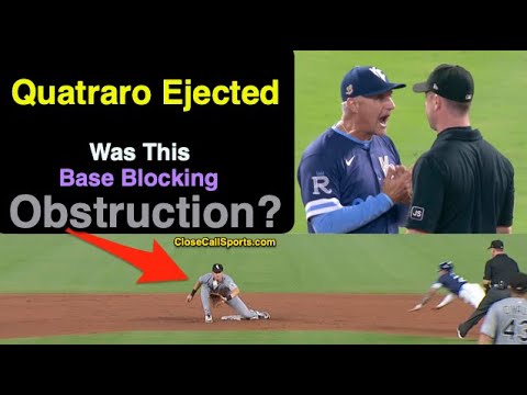 E127 - Matt Quatraro Ejected Arguing Base Blocking & Uncalled Obstruction by Umpire Tom Hanahan