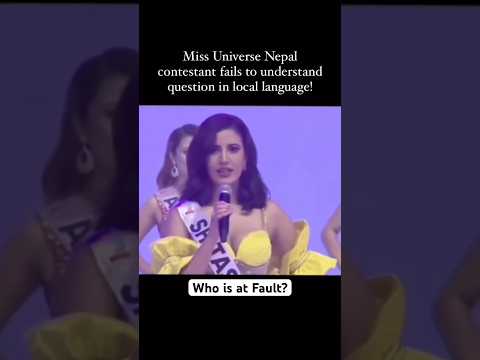 Who is at Fault? The Jury or The Contestant? #missuniversenepal