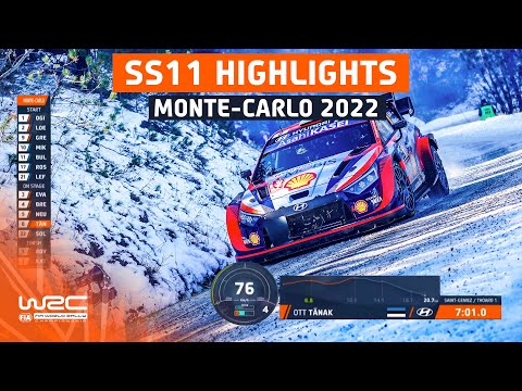 SS11 STAGE HIGHLIGHTS | WRC Rallye Monte-Carlo 2022