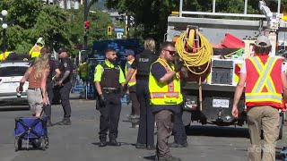 Unhoused unhappy about being moved from 900 block of Pandora during day long closure