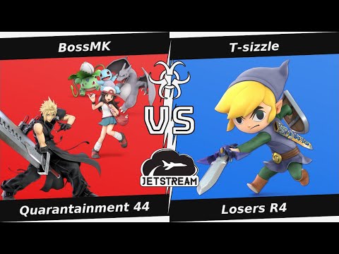 Quarantainment 44 Losers R4   BossMK Cloud, PKM Trainer Vs  T sizzle Toon Link Smash Ultimate   SSBU