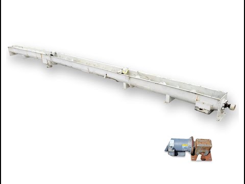 Used 8" dia. x 21' Long Paddle Conveyor Mixer