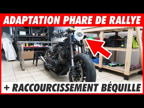 Finitions sur Projet CAFÉ RACER : Adaptation Phare Rond + Béquille Courte