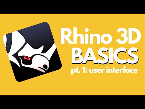 Rhino 3D Basics - Pt 1 User Interface Tutorial