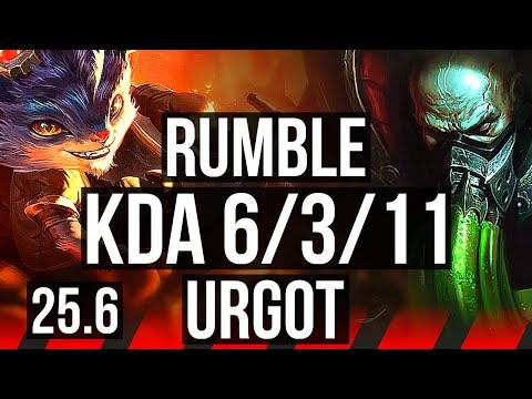 RUMBLE vs URGOT (TOP) | 6/3/11 | KR Diamond | 25.6