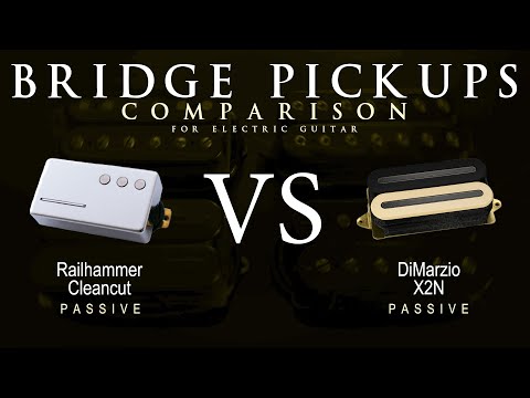 Railhammer CLEANCUT vs DiMarzio X2N - Bridge Guitar Pickup Comparison Tone Demo